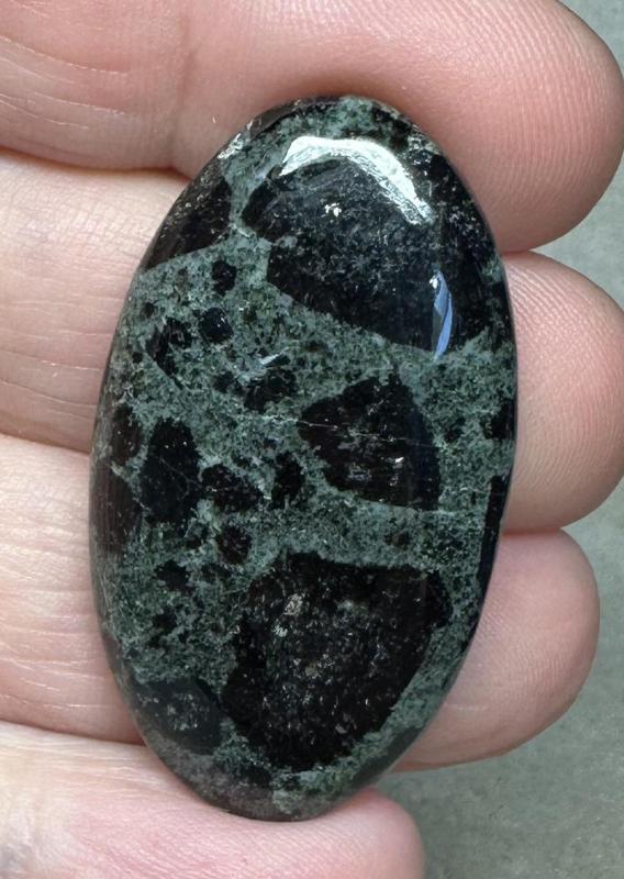 Oval 40x22mm Tourmaline in Zoisite Cabochon 07
