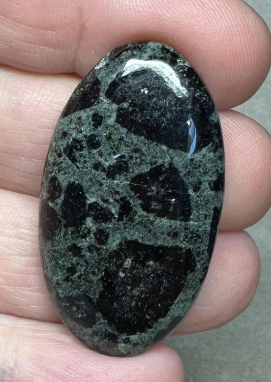 Oval 40x22mm Tourmaline in Zoisite Cabochon 07