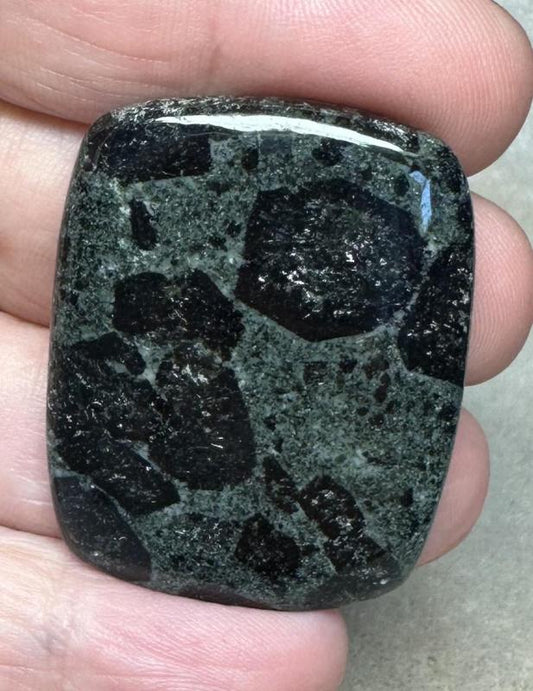Rectangle 38x30mm Tourmaline in Zoisite Cabochon 10
