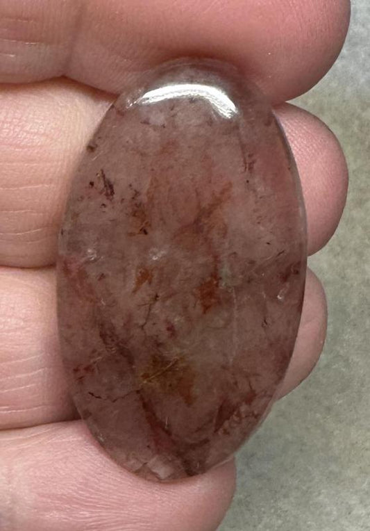 Oval 37x21mm Hematoid Quartz Cabochon 31