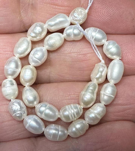 7 inch Natural Freshwater Pearl Bead String