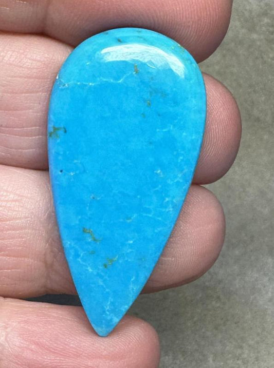 Teardrop 40x20mm Feroza Turquoise Cabochon 03
