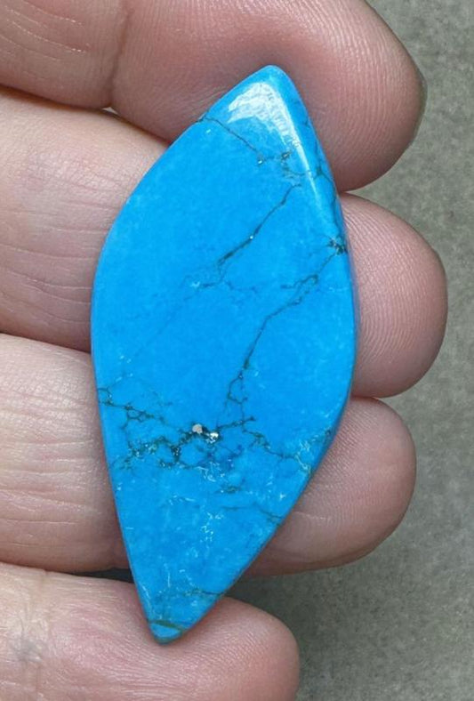 Freeform 46x21mm Feroza Turquoise Cabochon 05