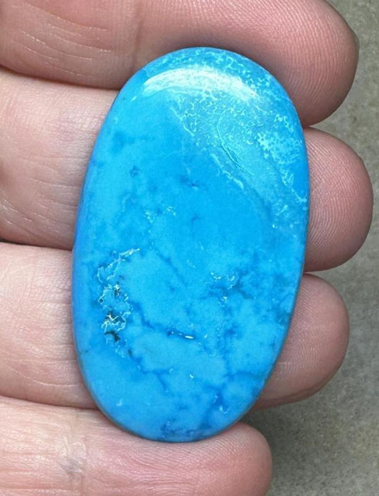 Oval 43x25mm Feroza Turquoise Cabochon 13