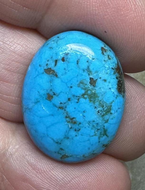 Oval 24x18mm Hubei Turquoise Cabochon 51