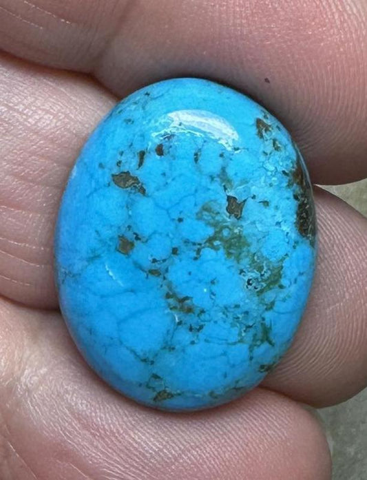 Oval 24x18mm Hubei Turquoise Cabochon 51