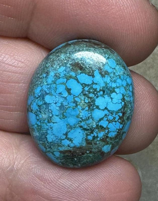 Oval 24x19mm Hubei Turquoise Cabochon 75