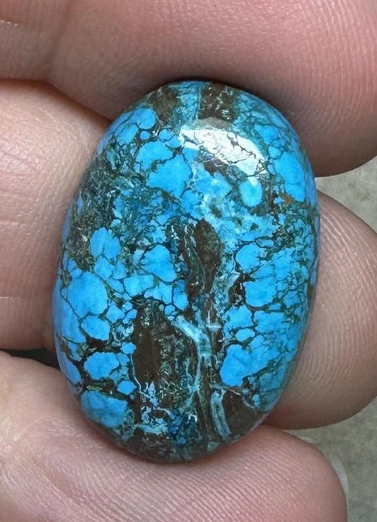 Oval 25x16mm Hubei Turquoise Cabochon 87
