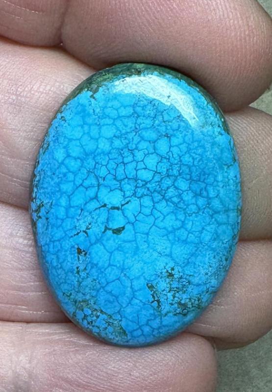 Oval 31x23mm Hubei Turquoise Cabochon 104