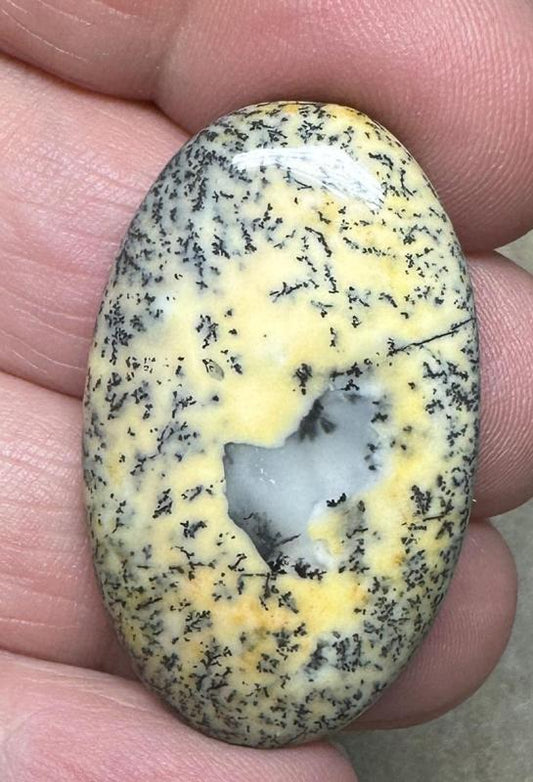 Oval 36x22mm Sunset Coloured Dendritic Opal Cabochon 106