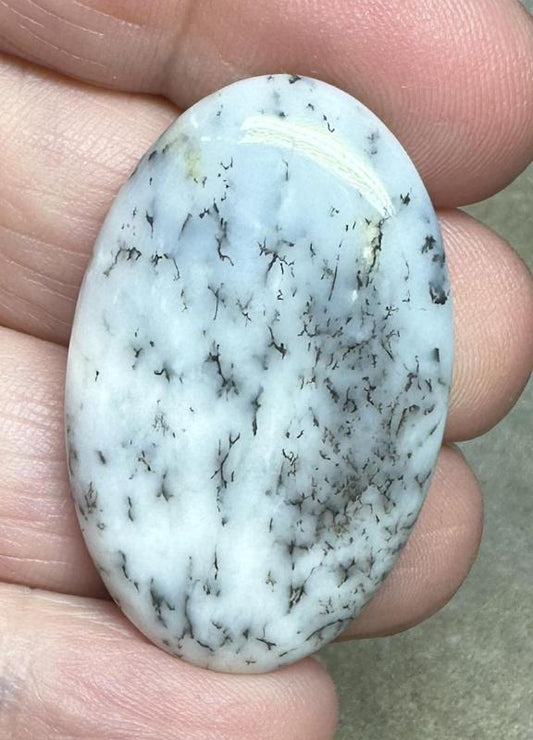 Oval 38x23mm Dendritic Opal Cabochon 16