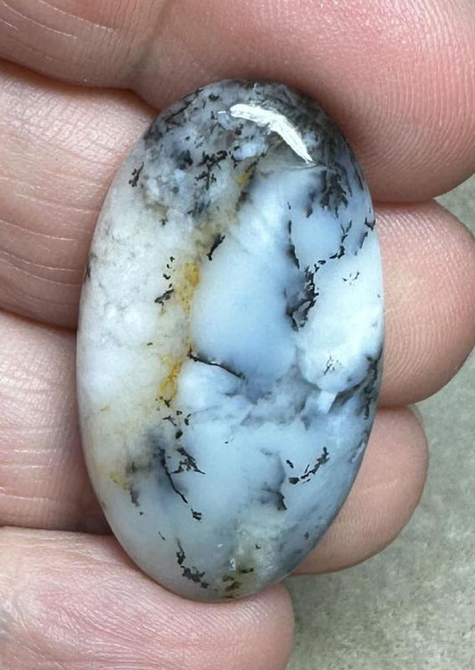 Oval 36x20mm Dendritic Opal Cabochon 18