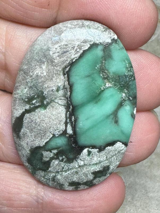 Oval 42x30mm Variscite Cabochon 33