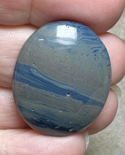 Oval 30x25mm Leland Blue Cabochon 24