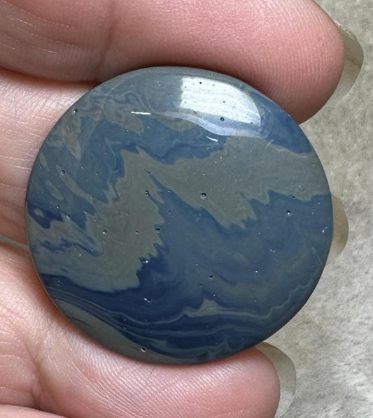 Round 30x30mm Leland Blue Cabochon 35