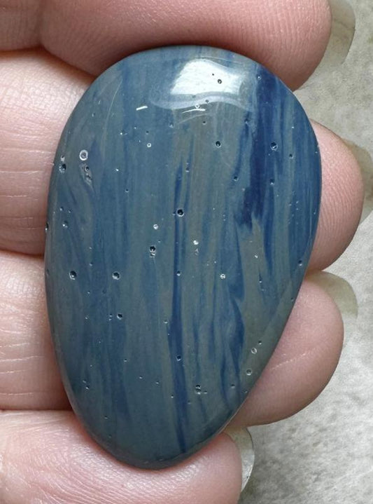 Freeform 37x22mm Leland Blue Cabochon 37