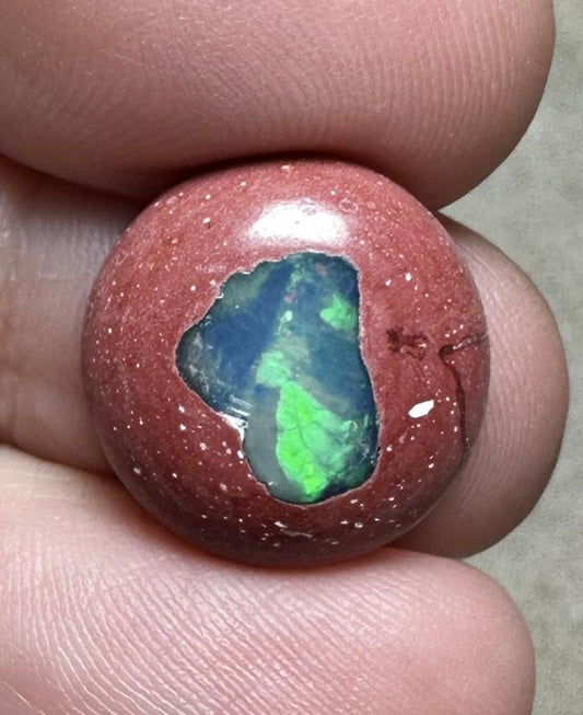 Round 16x16mm Mexican Galaxy Opal Cabochon 11