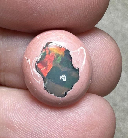 Oval 14x13mm Mexican Galaxy Opal Cabochon 13