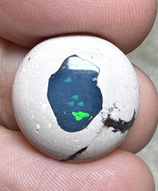Round 17x17mm Mexican Galaxy Opal Cabochon 47