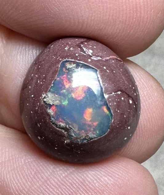 Oval 16x15mm Mexican Galaxy Opal Cabochon 54