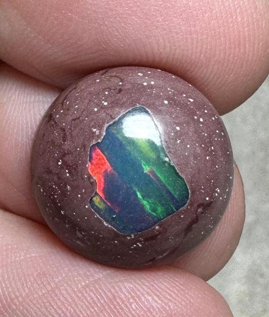 Round 16x16mm Mexican Galaxy Opal Cabochon 56