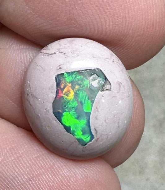 Oval 16x14mm Mexican Galaxy Opal Cabochon 57