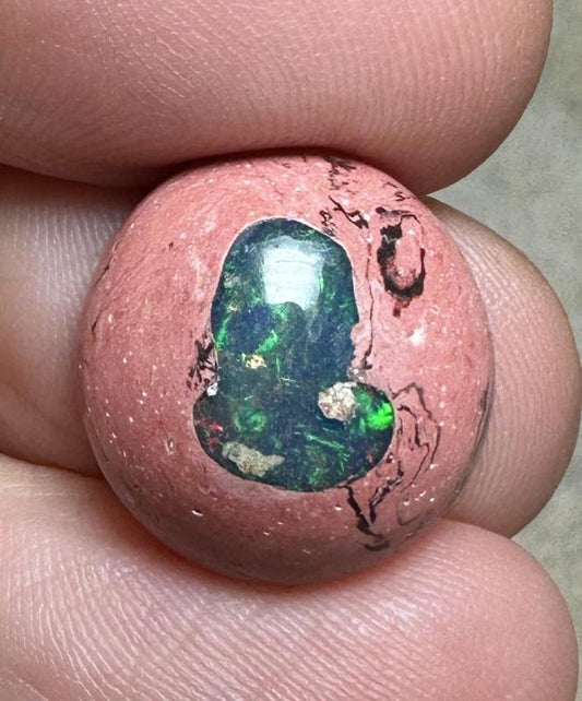 Oval 16x15mm Mexican Galaxy Opal Cabochon 60