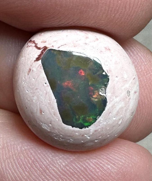 Oval 15x14mm Mexican Galaxy Opal Cabochon 71