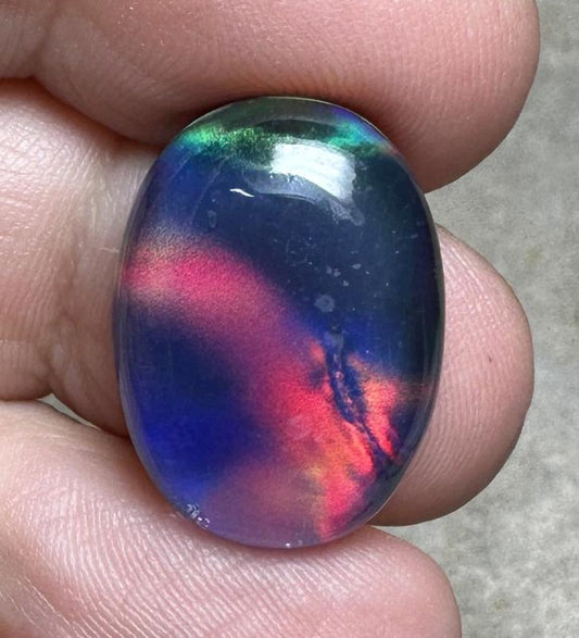 Oval 21x15mm Aurora Opal Cabochon 12