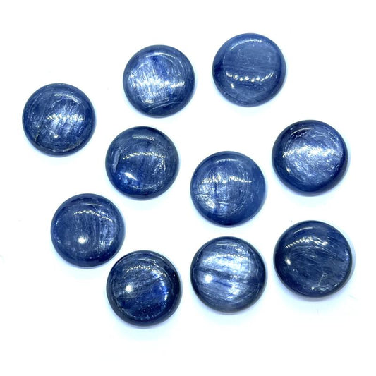 Single Round 18mm Blue Kyanite Cabochon