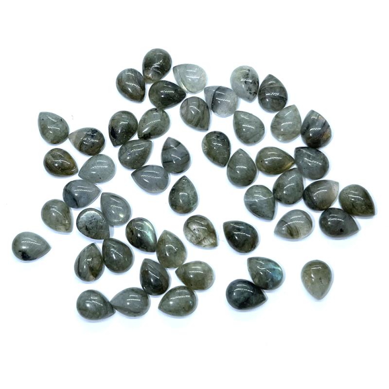 Single Teardrop 8mm Long Labradorite Cabochon