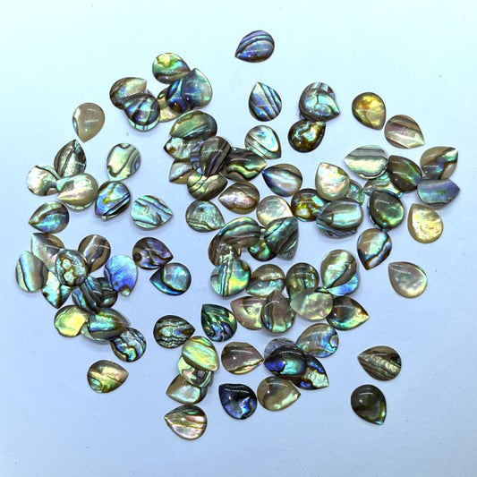 Single Teardrop 10mm Long Paua Shell Cabochon