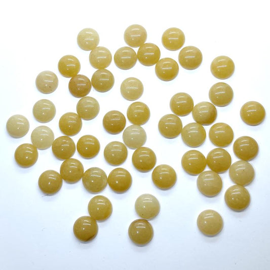 Single Round 12mm Topaz Jade Cabochon