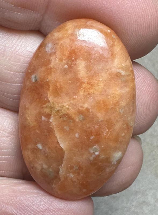 Oval 35x22mm Orchid Calcite Cabochon 26