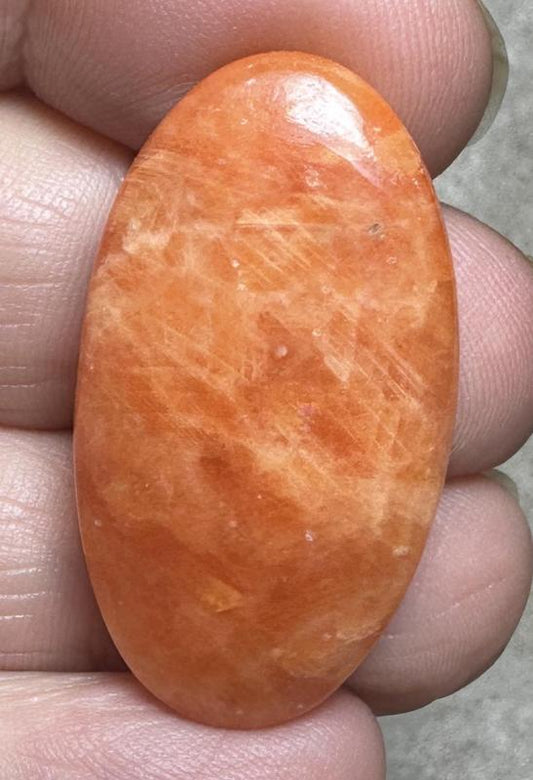 Oval 35x19mm Orchid Calcite Cabochon 27