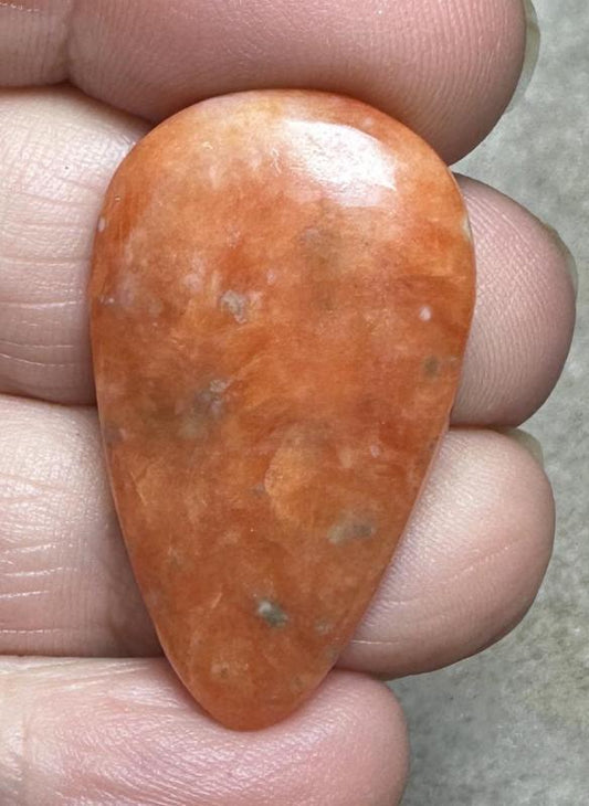 Teardrop 34x20mm Orchid Calcite Cabochon 31