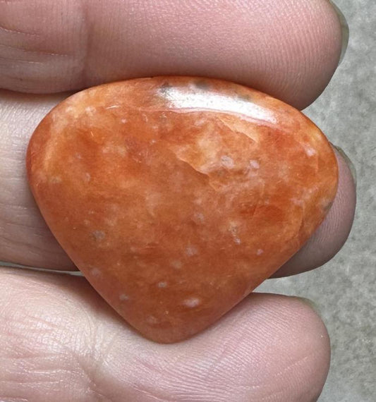 Teardrop 26x30mm Orchid Calcite Cabochon 34
