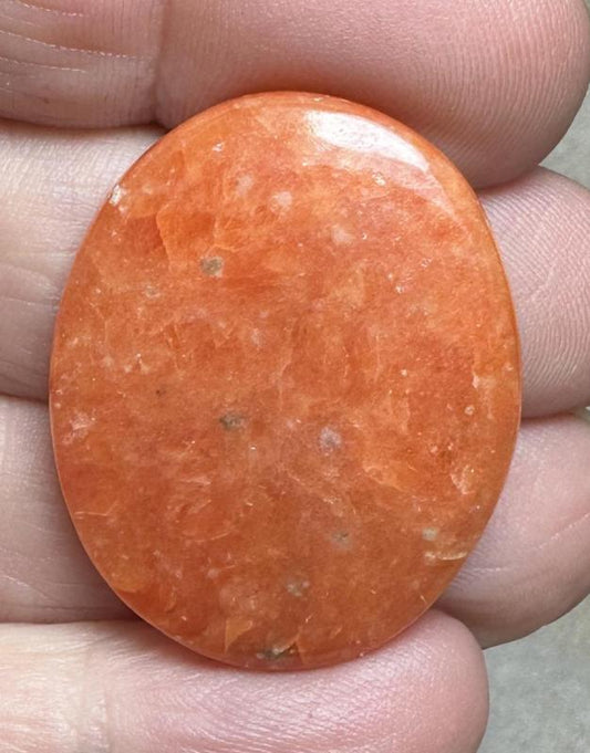 Oval 32x25mm Orchid Calcite Cabochon 36