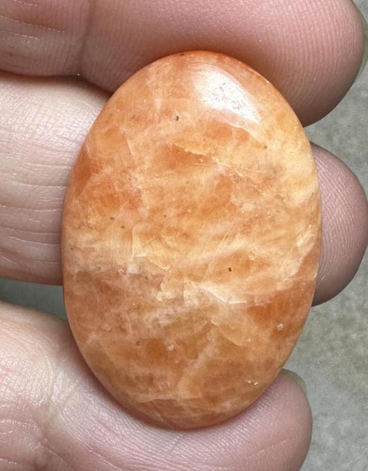 Oval 33x22mm Orchid Calcite Cabochon 38
