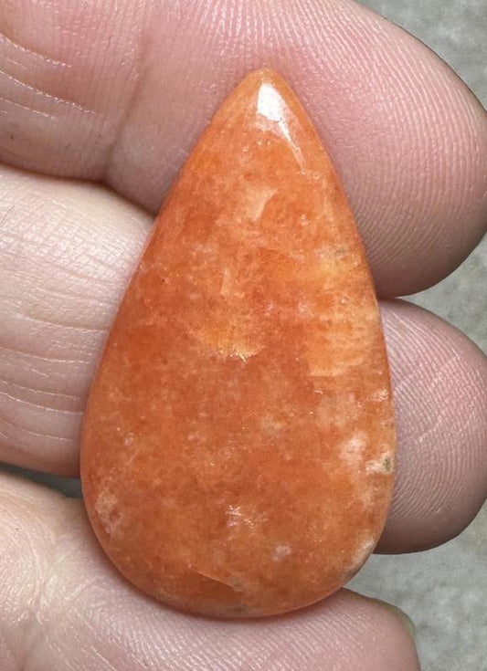 Teardrop 32x18mm Orchid Calcite Cabochon 41