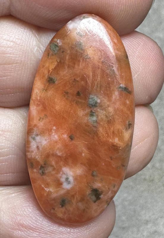 Oval 36x17mm Orchid Calcite Cabochon 42