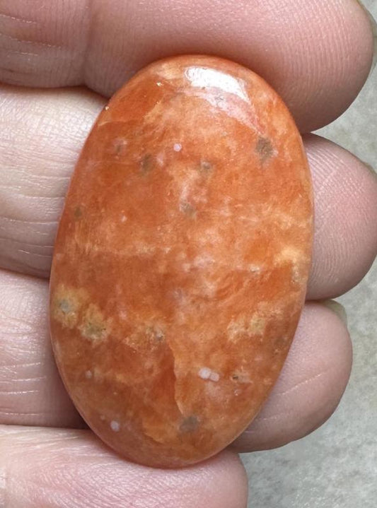 Oval 36x21mm Orchid Calcite Cabochon 43