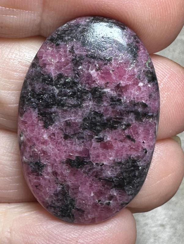 Oval 34x22mm Rhodonite Cabochon 14