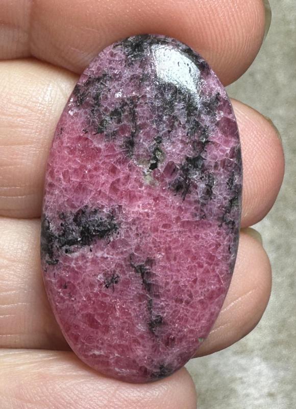 Oval 36x20mm Rhodonite Cabochon 22