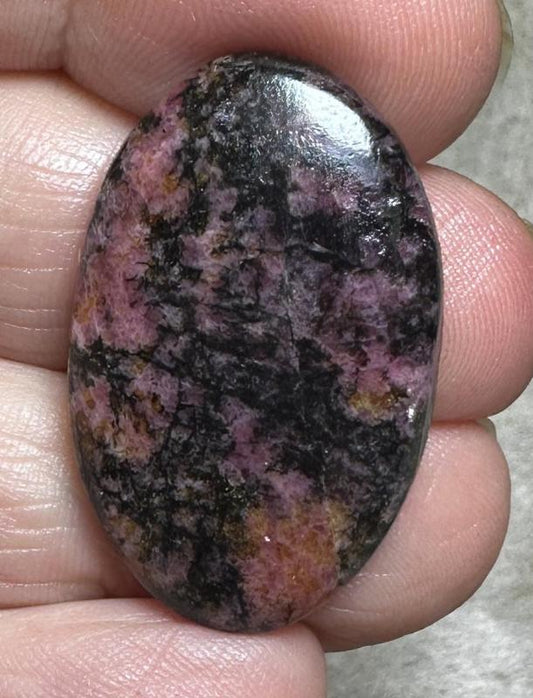 Oval 32x20mm Rhodonite Cabochon 24