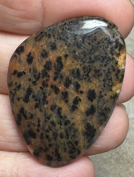Freeform 41x29mm Cheetah Jasper Cabochon 03