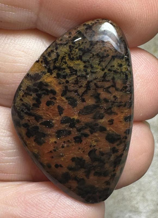 Freeform 33x22mm Cheetah Jasper Cabochon 04
