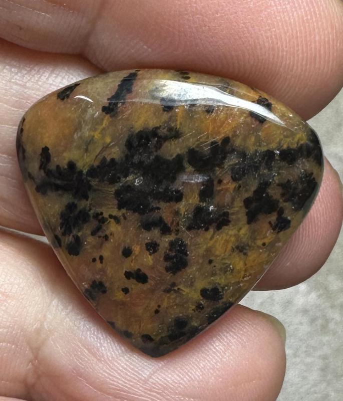 Teardrop 27x27mm Cheetah Jasper Cabochon 07