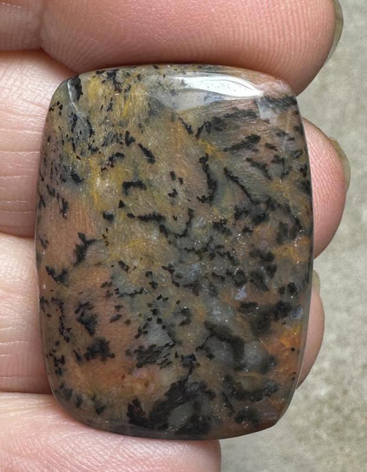 Rectangle 32x23mm Cheetah Jasper Cabochon 11