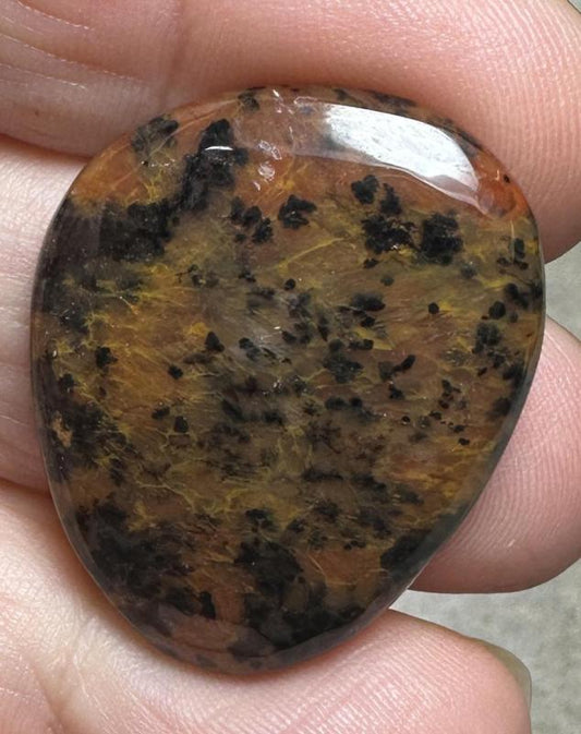 Freeform 31x25mm Cheetah Jasper Cabochon 13